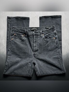 🖤✨ Aritzia Denim Forum The Arlo High Rise Straight Jeans Black  29 / 28